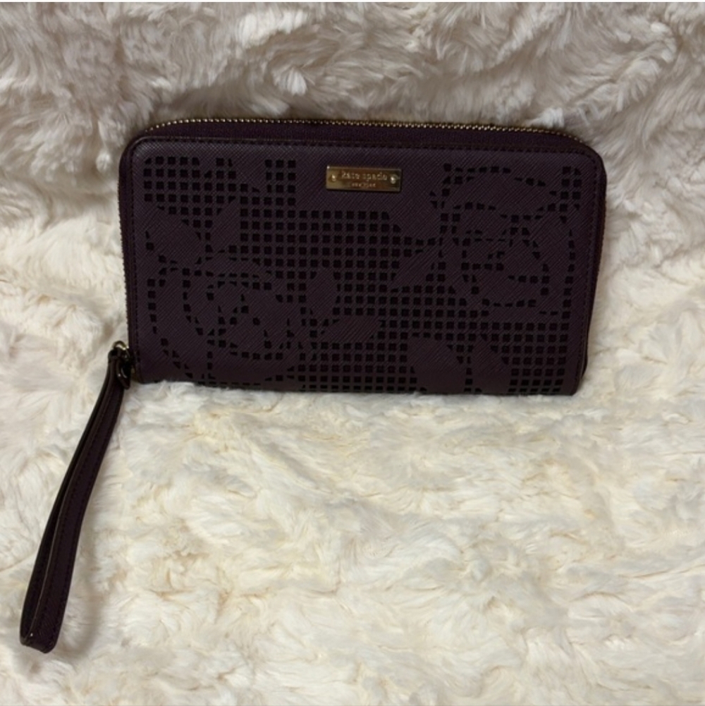 Kate Spade "Storybook Lining" Wallet-Purple